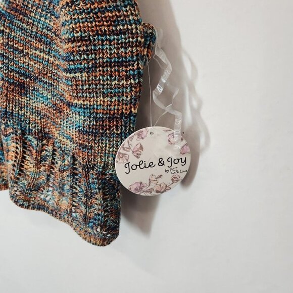 NWT Jolie & Joy Lace Up Crochet Tank Top - Rust Size Large - Picture 3 of 7